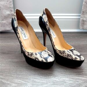 Jimmy Choo Snakeskin Heel
